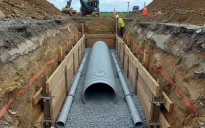Calcul de Lit de Sable pour Canalisation
