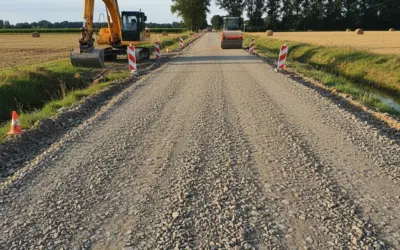 Réglage Fin d’une Plateforme avec une Niveleuse