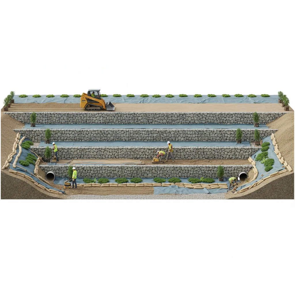étude de terrassement (8) Façonnage et Stabilisation du Terrain