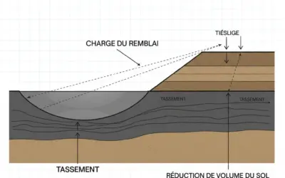 Calcul du Tassement d’un Remblai sur Sol Compressible