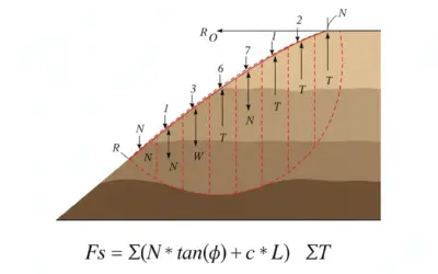 Calcul de la Stabilité d’un Talus (Méthode de Fellenius)