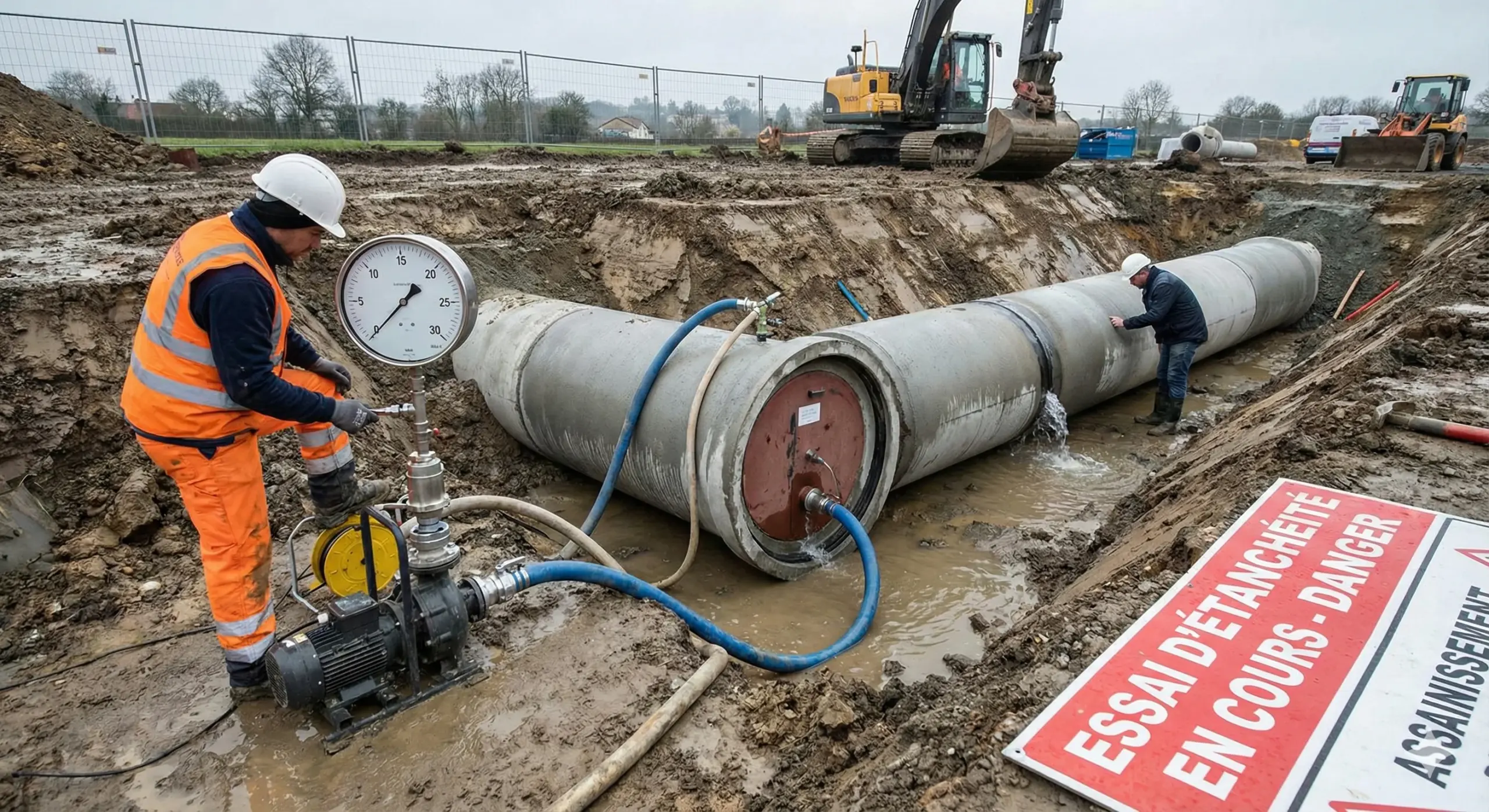 Essai d'Étanchéité d'une Canalisation d'Assainissement